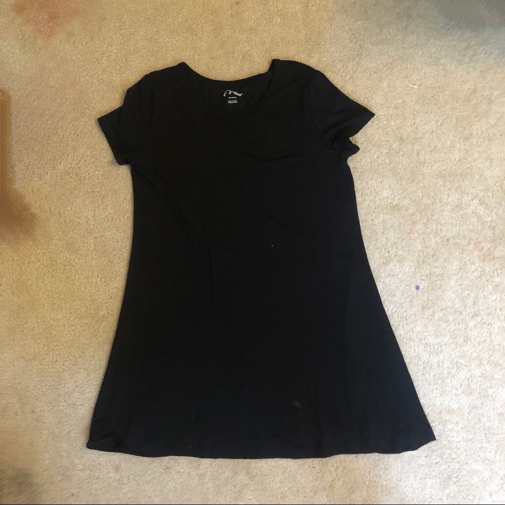 Black T-shirt dress